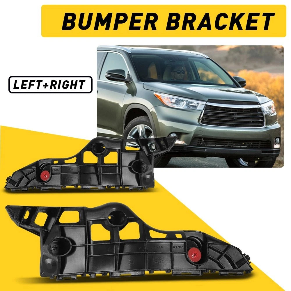 Set of 2 Front Left & Right Bumper Bracket Retainers for Toyota Highlander (2014–2019)
