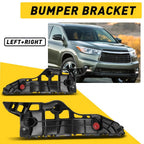 Set of 2 Front Left & Right Bumper Bracket Retainers for Toyota Highlander (2014–2019)