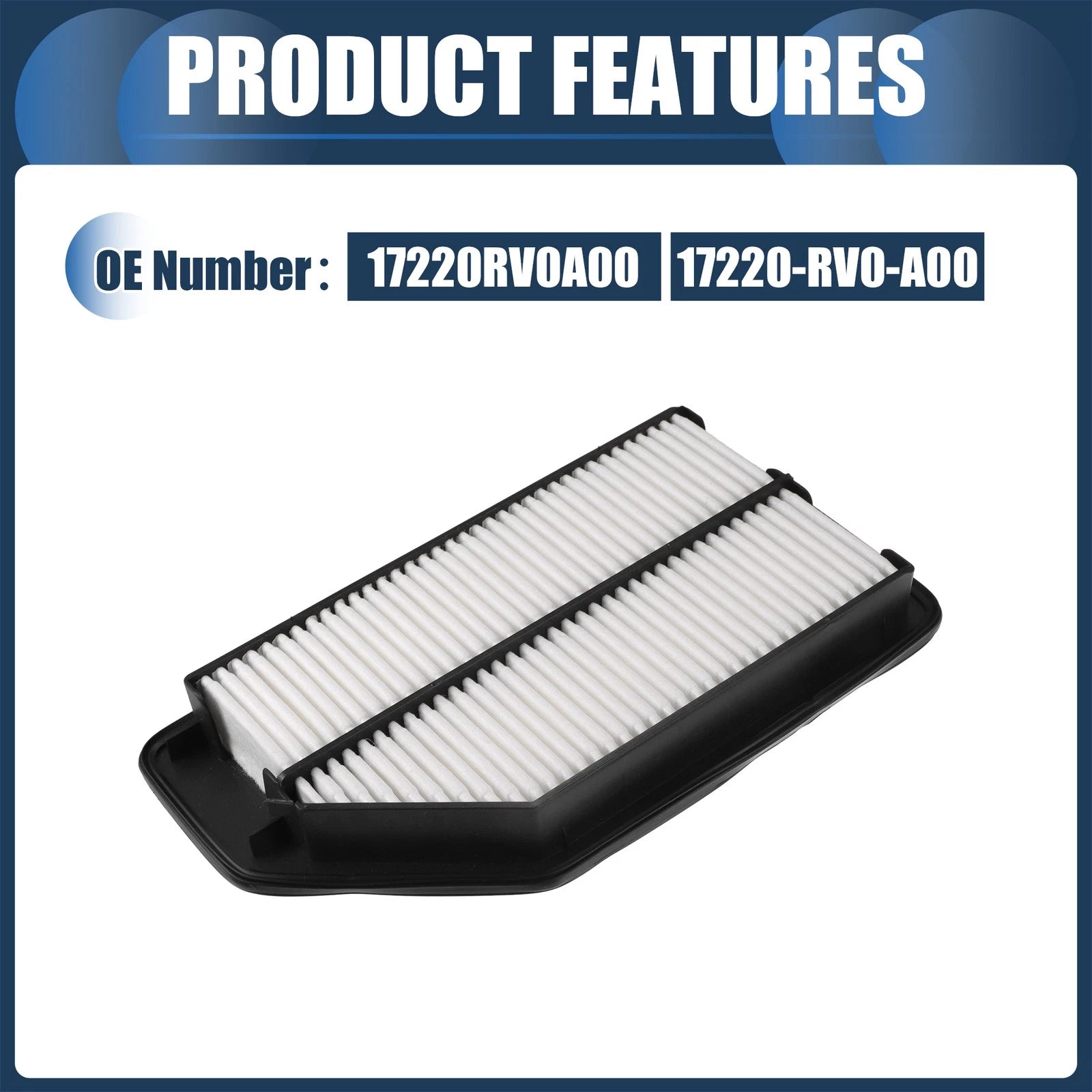 Engine Air Filter No. 17220RV0A00 for Honda Odyssey (2011–2017)
