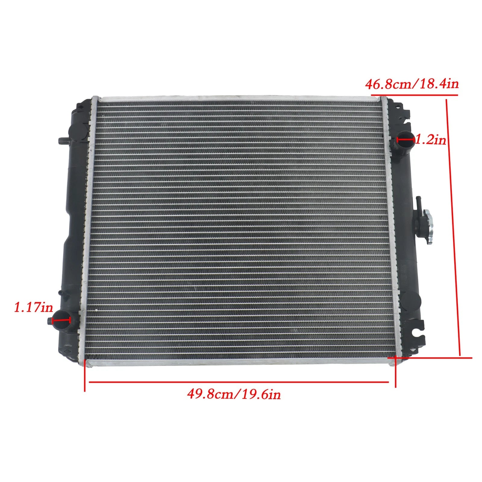 Radiator for Kubota KX121-3S KX161-3 U50-3 U45-3ST U45-3 (2000–2023)