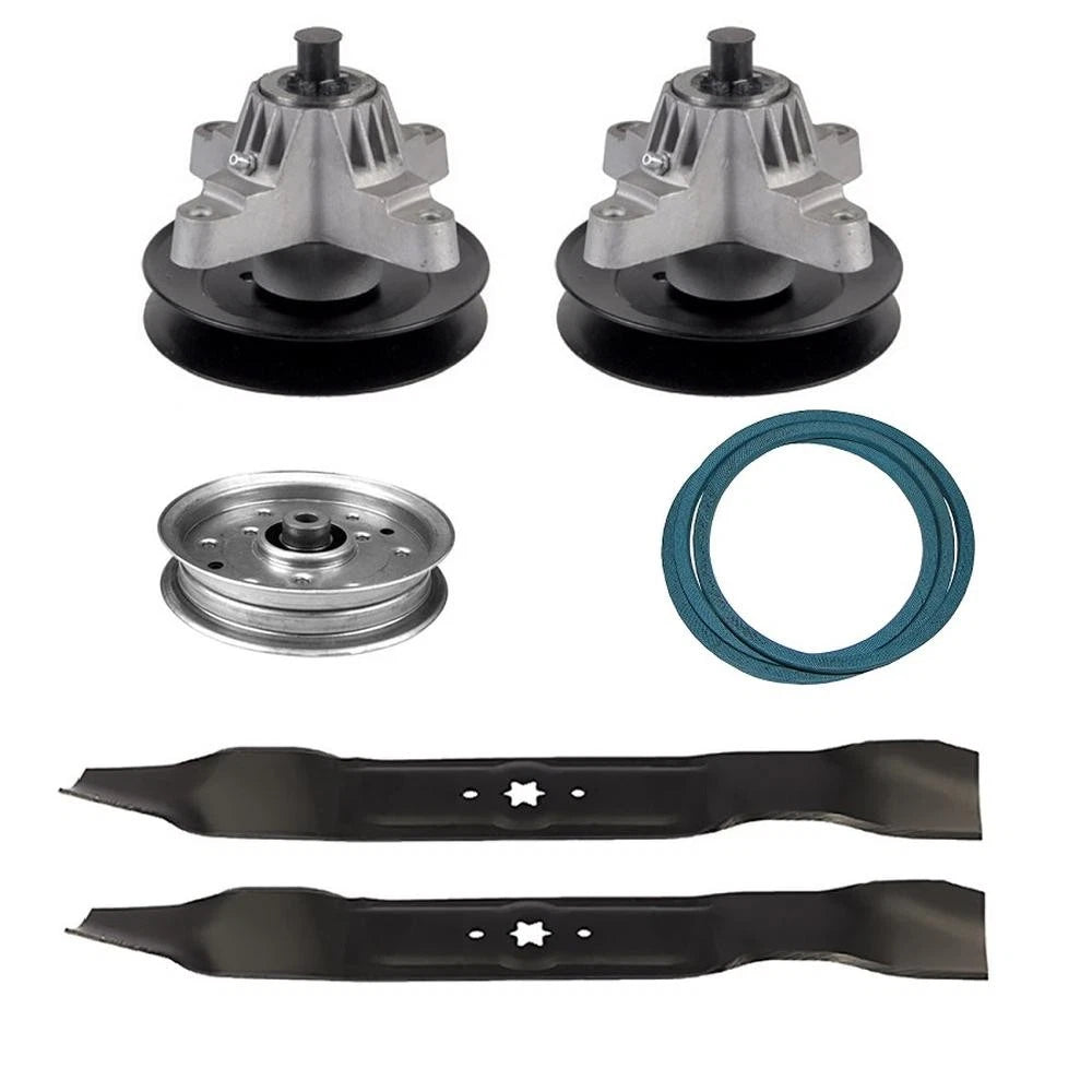 Deck Rebuild Kit with Belt, Blades, Idlers, Spindles for Troy-Bilt Mowers (42")