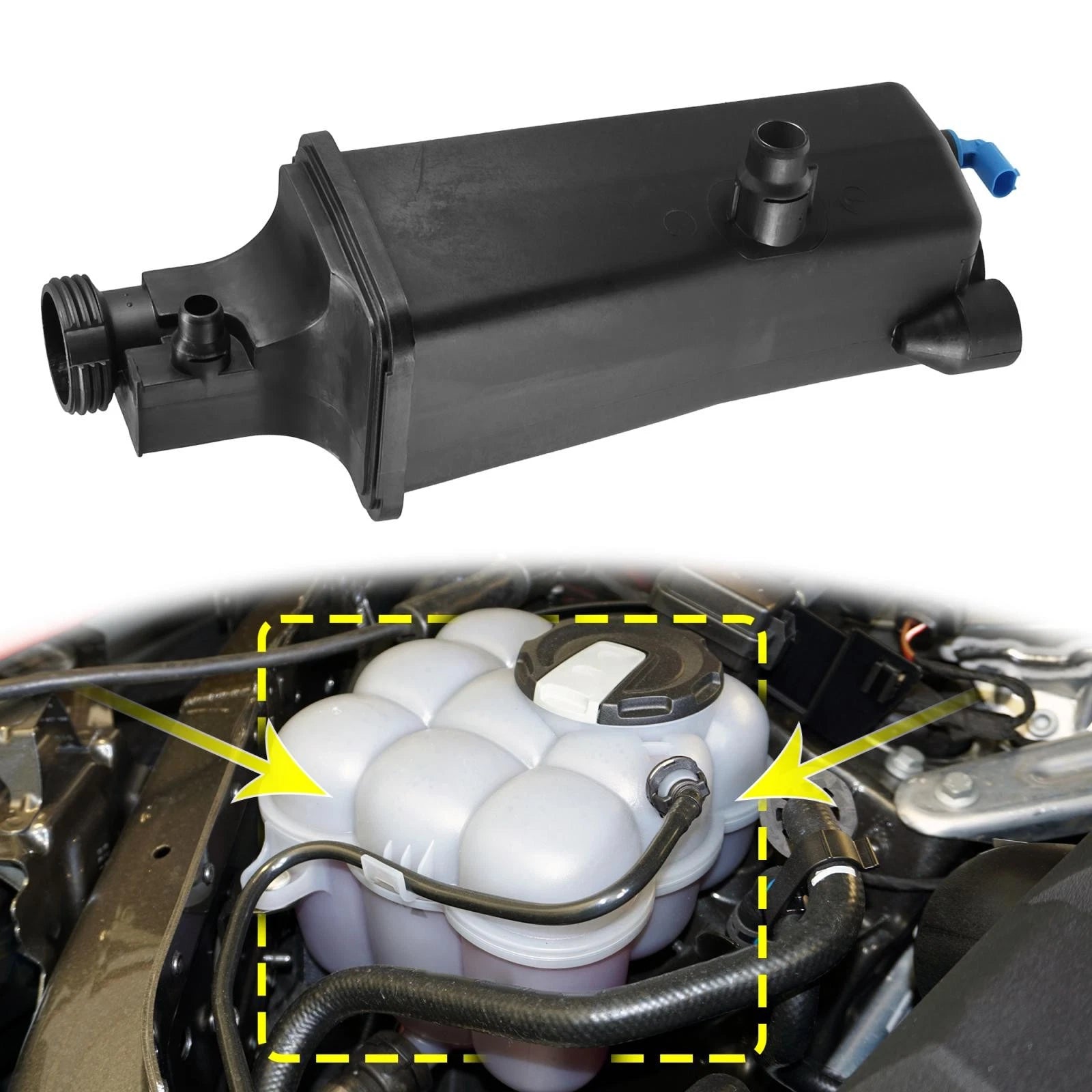 Coolant Radiator Reservoir Tank 17137787039 for BMW 330xi 325Ci 325xi 325i 330Ci (2001–2006)