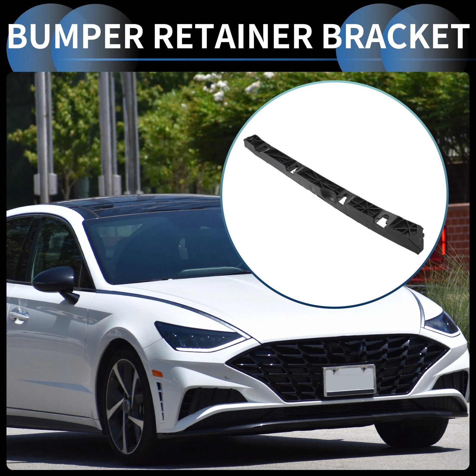 1pc Right Rear Bumper Retainer Bracket No. 86652AA000 for Hyundai Elantra (2021–2023)
