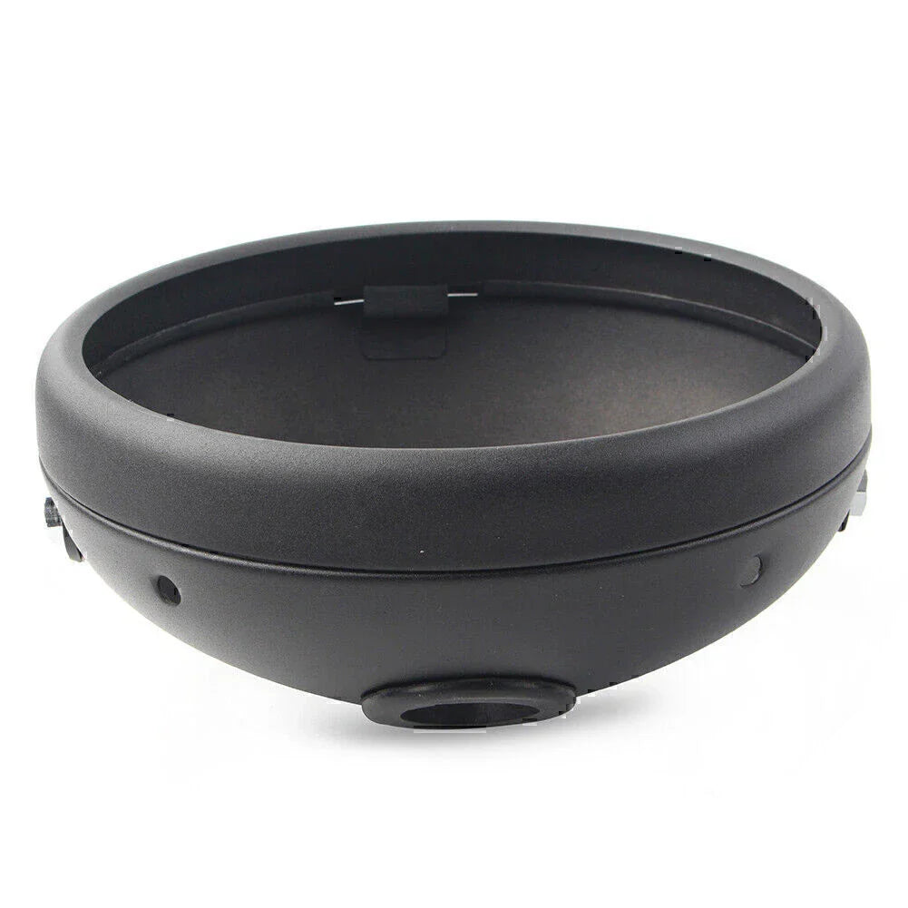 7-Inch Matte Black LED Headlight Shell for Harley