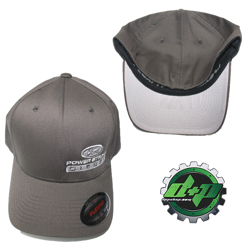 Powerstroke Hat for Ford (Fitted Flex Fit Charcoal S/M)