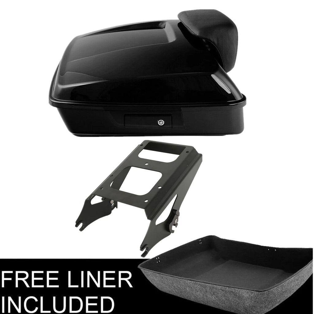 Chopped Trunk Pad Rack for Harley Touring Street Glide (2009–2013)