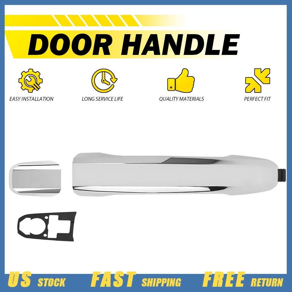 Chrome Exterior Door Handle for Chevrolet Silverado 1500 (2014–2022) Front Right
