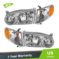 Projector Headlight Housing Pair for Toyota Corolla (2001–2002)