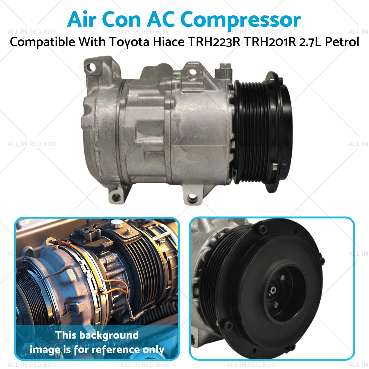 AC Compressor for Toyota Hiace TRH223R TRH201R (2005–2019) 2.7L Petrol