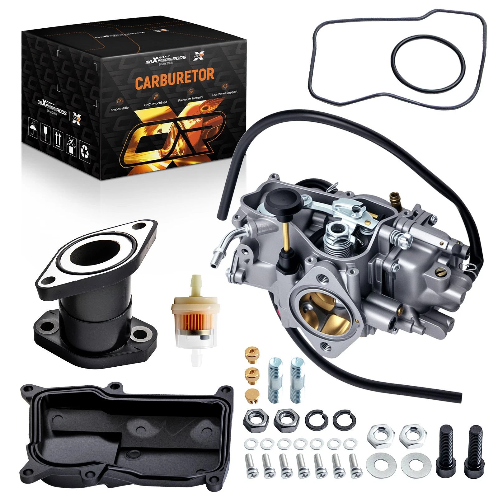 Carburetor & Intake Manifold Boot for Yamaha Kodiak 400 Big Bear 350 (1993–2000)