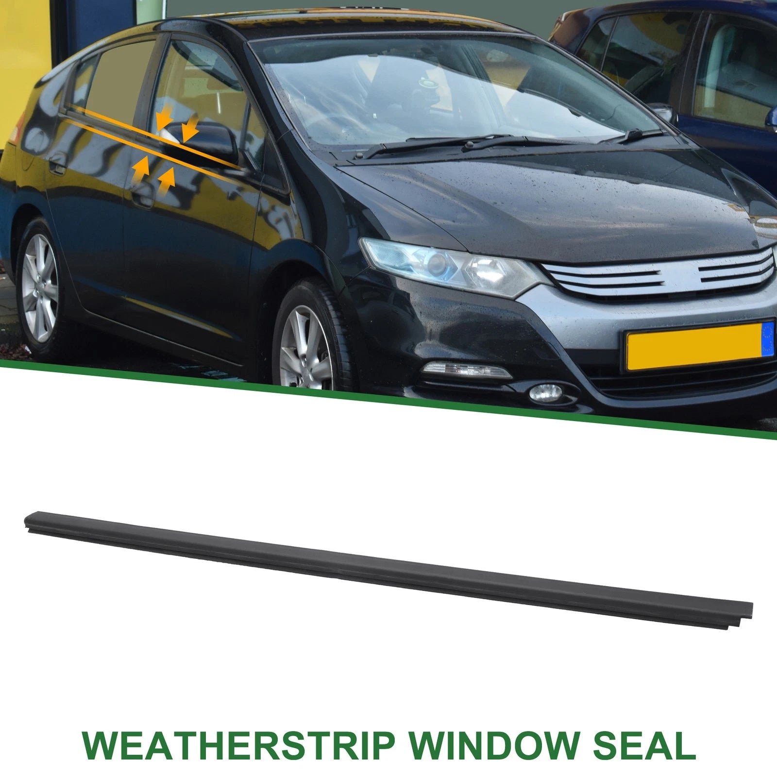 1 Pcs Front Left Weatherstrip Window Seal No. 72450TM8013 for Honda Insight (2010–2014)