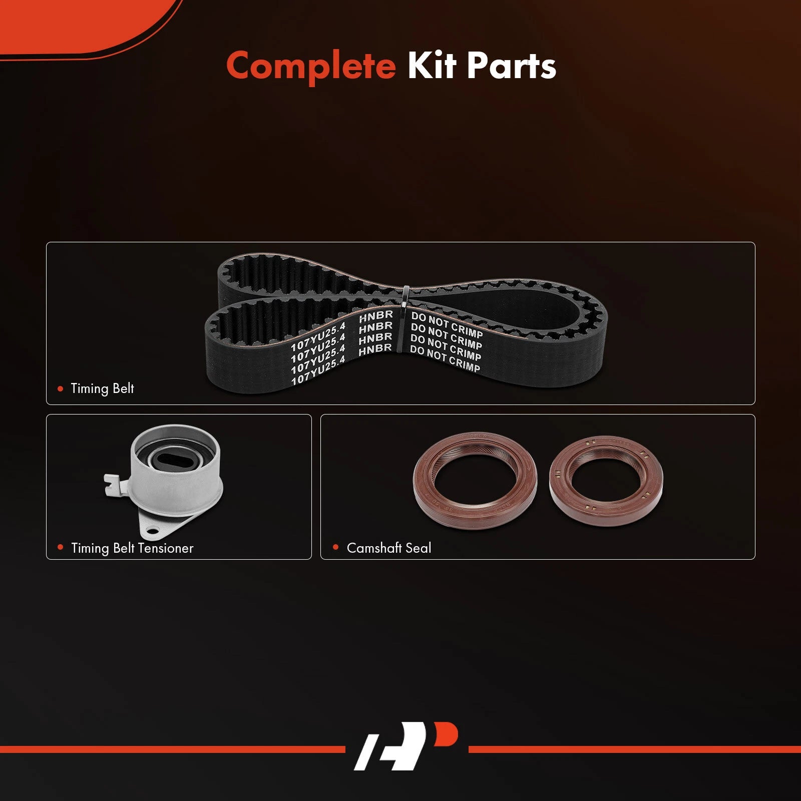 4X Timing Belt Kit for Mitsubishi Mirage (1997–1999) Naturally Aspirated