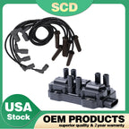 Ignition Coil & Spark Plug Wire for Chevrolet Pontiac V6 (3.4L, 3.5L, 3.9L, 4.3L)