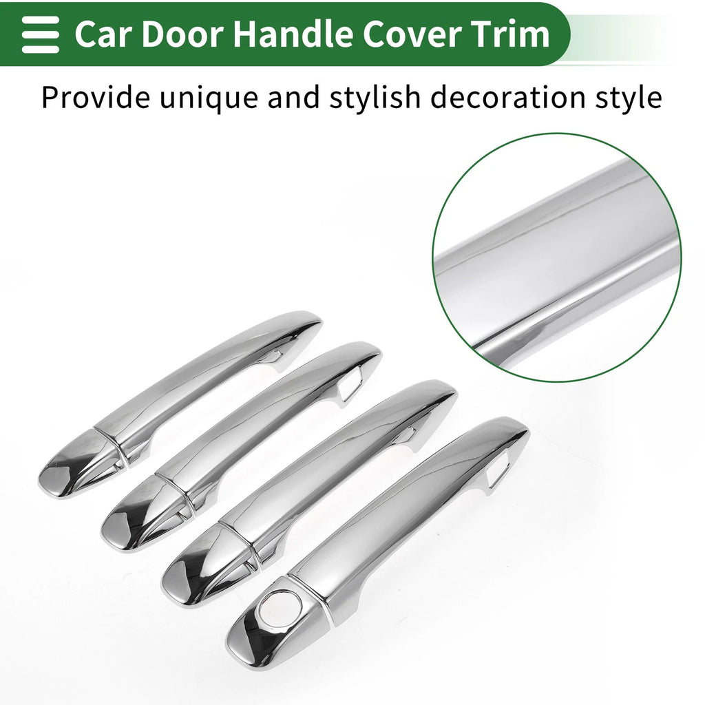 Door Handle Cover Trim for Toyota Prius (2010–2015) - Silver Tone