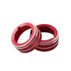 Red Side Air Outlet Vent Knob Ring Trim for Subaru BRZ, Toyota GR86 (2022–2023)