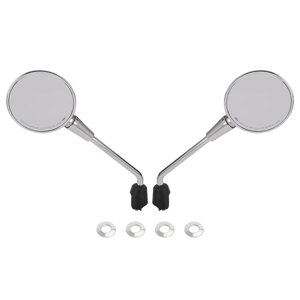 Rear View Mirror Pair Chrome for Vespa Primavera 50 125 150 (2T 4T Elettrica)