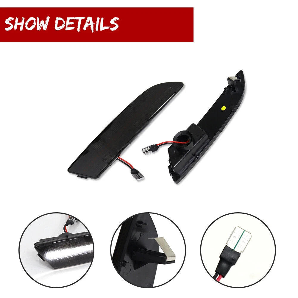Smoked Lens LED Side Marker Lights for Chrysler Crossfire (2004–2008)