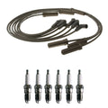 Denso 7mm Wire Set & 6 U-Groove Spark Plugs Kit for Buick Chevy Pontiac