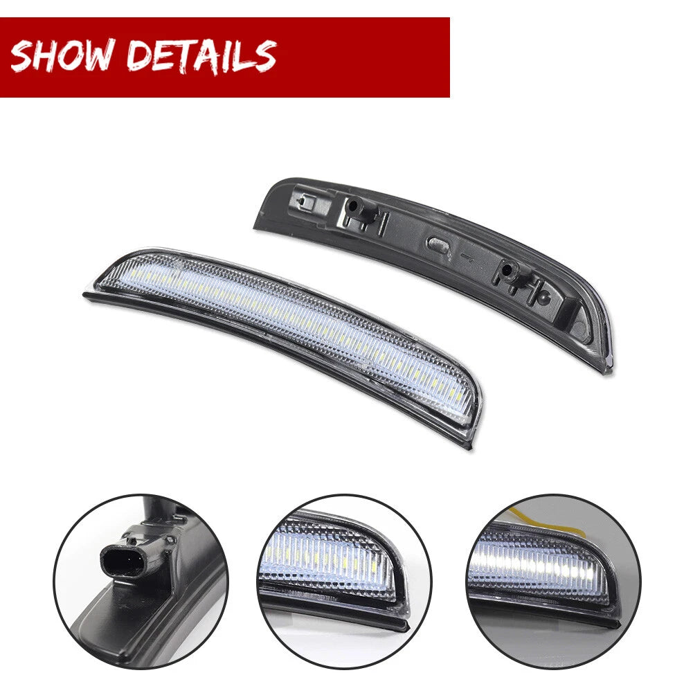 Clear Lens LED Front Side Marker Lights for Dodge Charger (2015–2022)