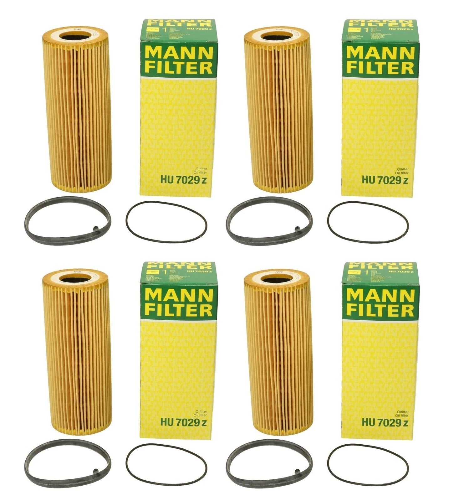 Set of 4 Engine Oil Filters for VW Touareg, Porsche Cayenne, Audi A4, A7 (2004–2021)