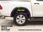 3" Slim Fender Flares for Toyota Hilux Widebody SR SR5 Workmate (2018-2020)