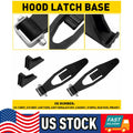 2X Black Hood Latch Base for Peterbilt 357 367 377 378 379 388 389