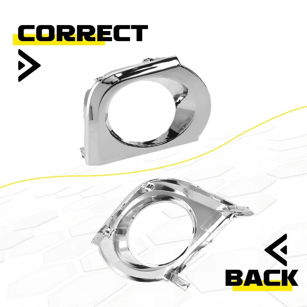 Set of 2 Fog Light Covers for Toyota 4Runner (2010–2013) Chrome Bezel Trim