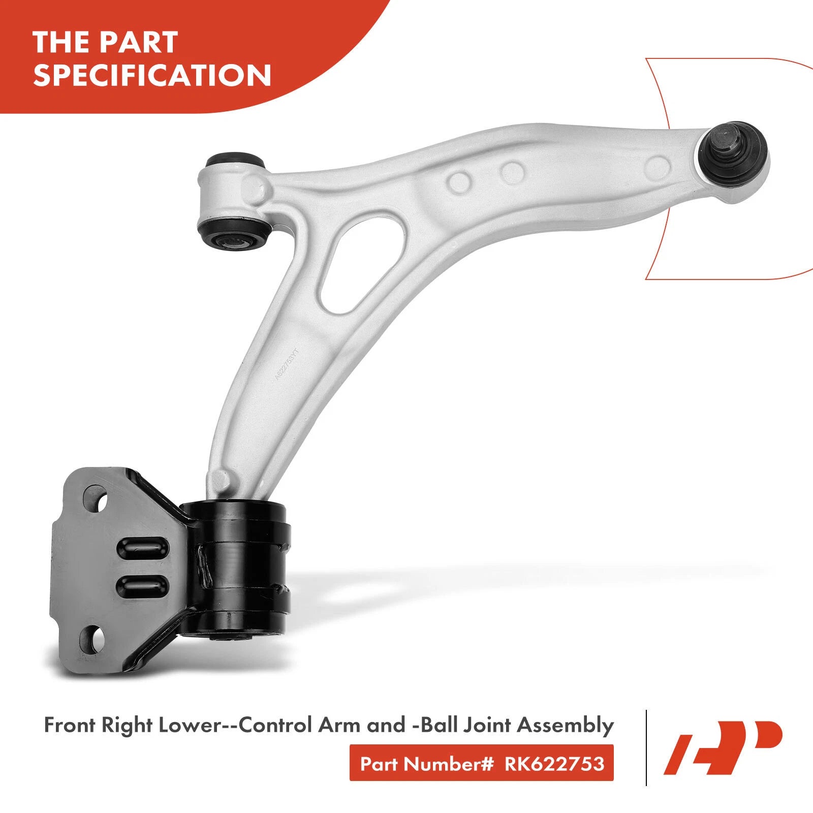 Front Right Lower Control Arm with Ball Joint for Ford Focus (2012-2018)