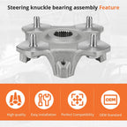 2 Front & Rear Wheel Hubs for Arctic Cat Wildcat 1000 (2012–2015) 1502-971 1502-433