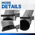 4" OD Universal Mild Steel Exhaust System Pipe 47" Length