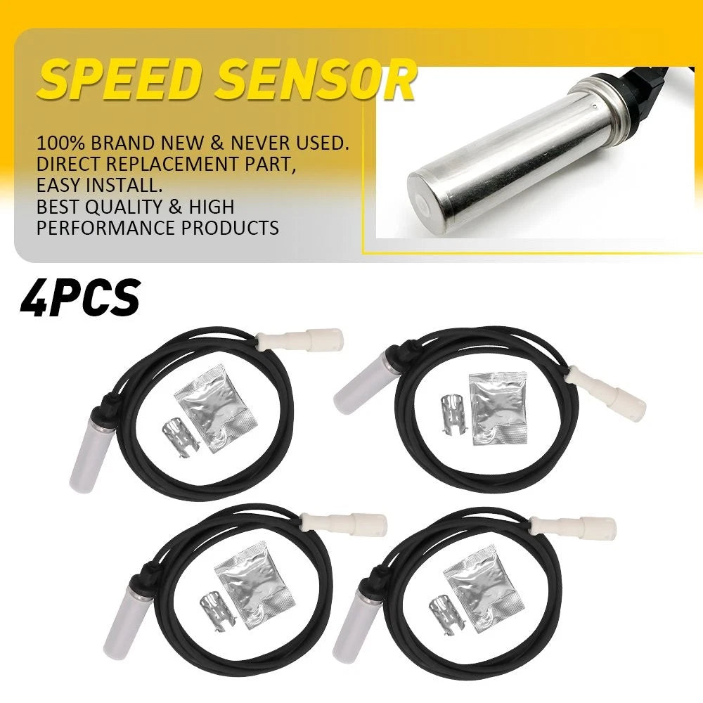 Set of 4 ABS Wheel Speed Sensors for Freightliner Sprinter 2500 3500 (2007–2018)