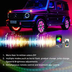 Set of 4 Chasing LED Wheel Lights for Truck Car