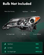 Set of 2 Halogen Headlights Assembly for Toyota RAV4 (2013–2015)