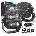 2X 160W LED Pod Lights for Universal Vehicles (3.5 Inch)