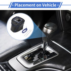 Gear Shift Knob Cover for Nissan Rogue (2021–2024) Black Carbon Fiber Blue