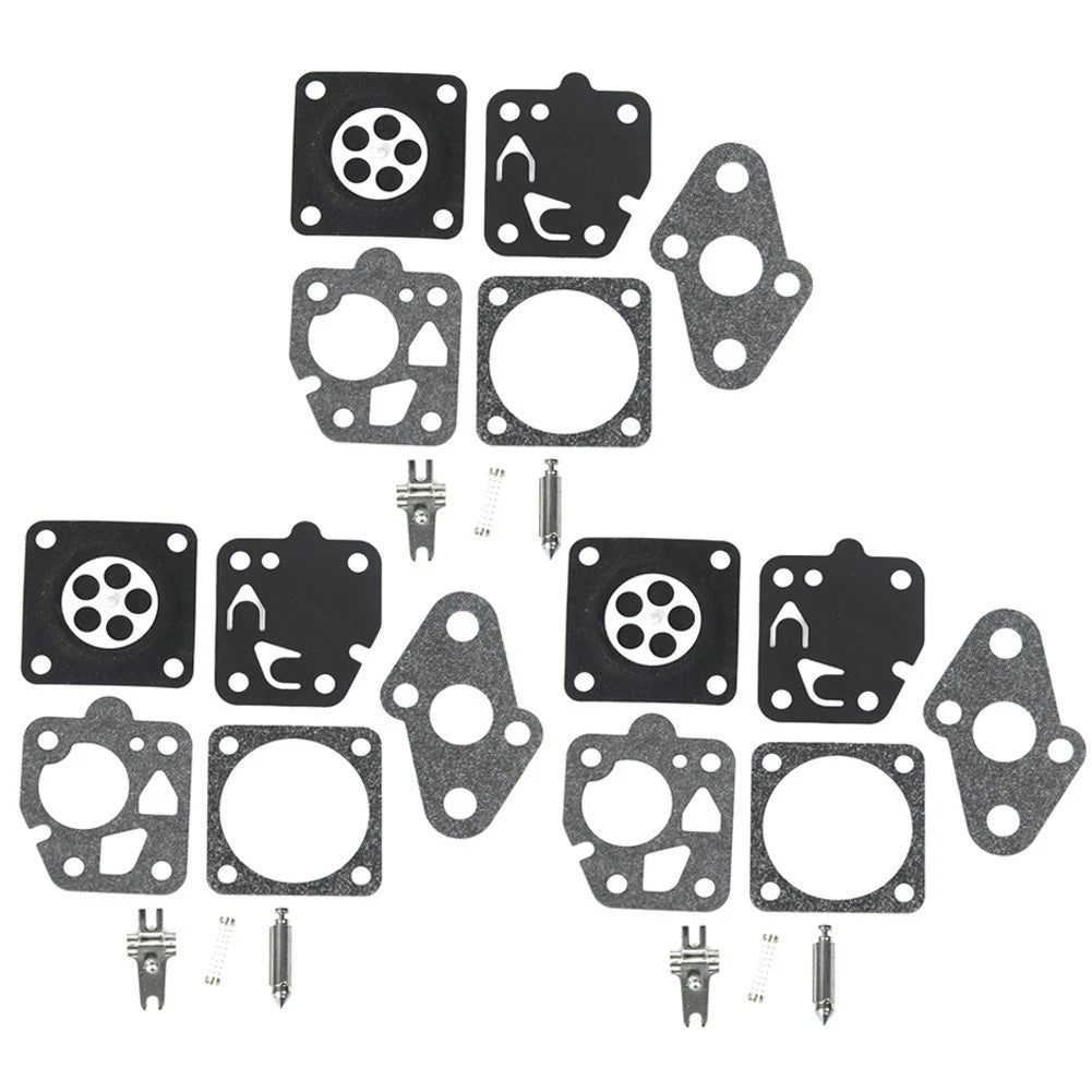 Set of 3 Carburetor Repair Kits for TD24 TD25 TD33 String Trimmer