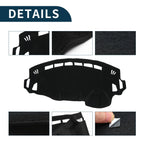 Dashboard Dash Cover Mat for Suzuki Spacia MK32S (2013–2017) Black Set