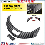Carbon Fiber Center Console Armrest Box Cover for Benz GLC Class X253 (2015–2020)