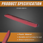 Rear Left Bumper Reflector Light Cover for Toyota RAV4 (2019–2023) 81920-08010 Red