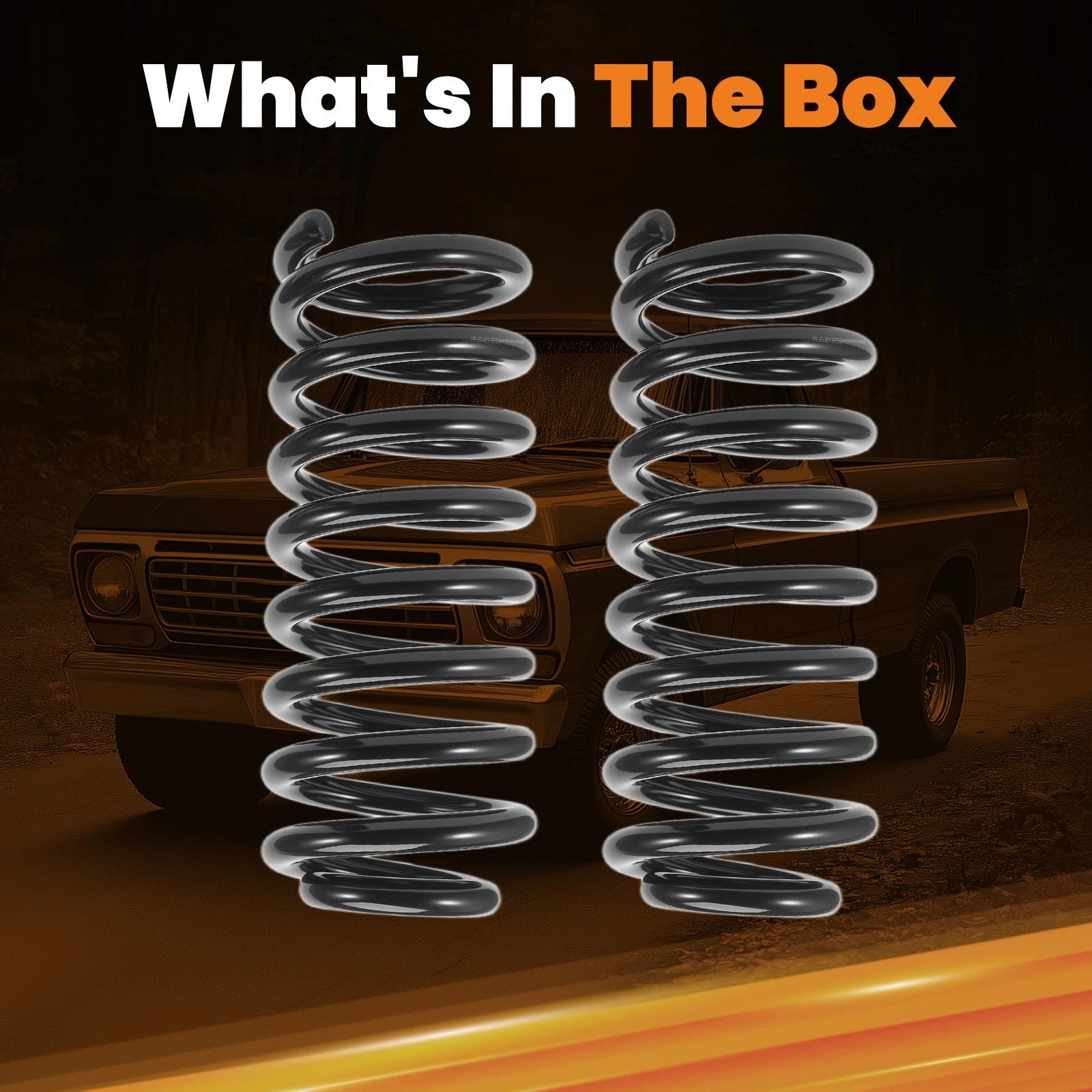 3 Inch Sport Springs for Ford F150 F100 2WD (1965–1979) Front Lowering Kit