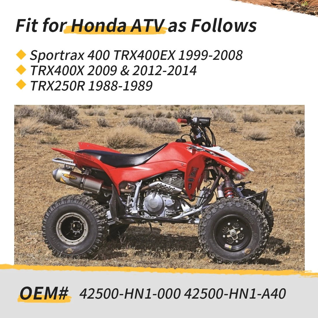 Rear Axle Bearing Carrier for Honda TRX250R ATC250R (1986–1989) 42500-HN1-A40