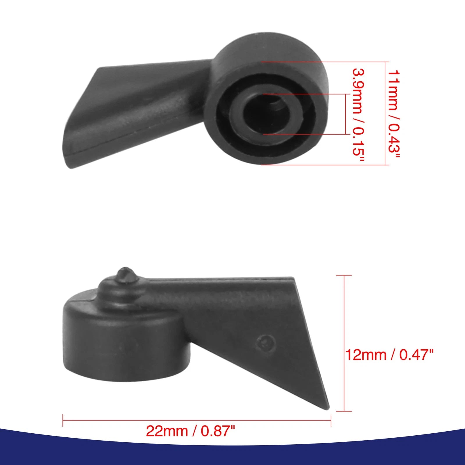 2X Rear Windshield Washer Sprayer Nozzle for Audi A1 A3 A4 Q7 (2010–2020)