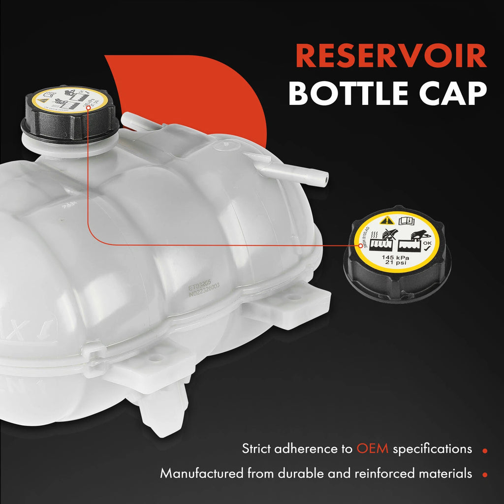 Engine Coolant Reservoir Tank with Cap for Ford Mustang (2015-2023)