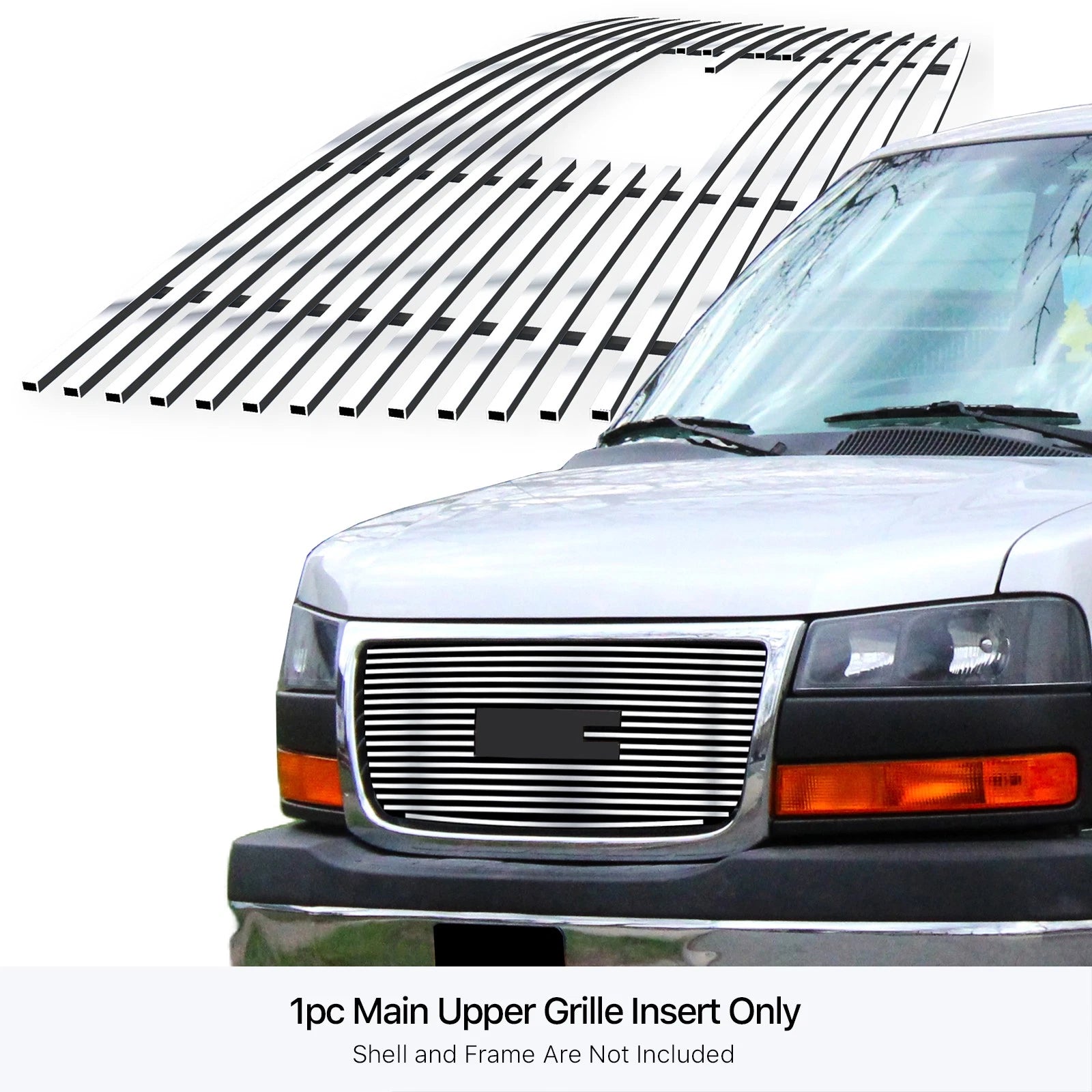 Stainless Steel Chrome Billet Grille Insert for GMC Savana (2003-2026)