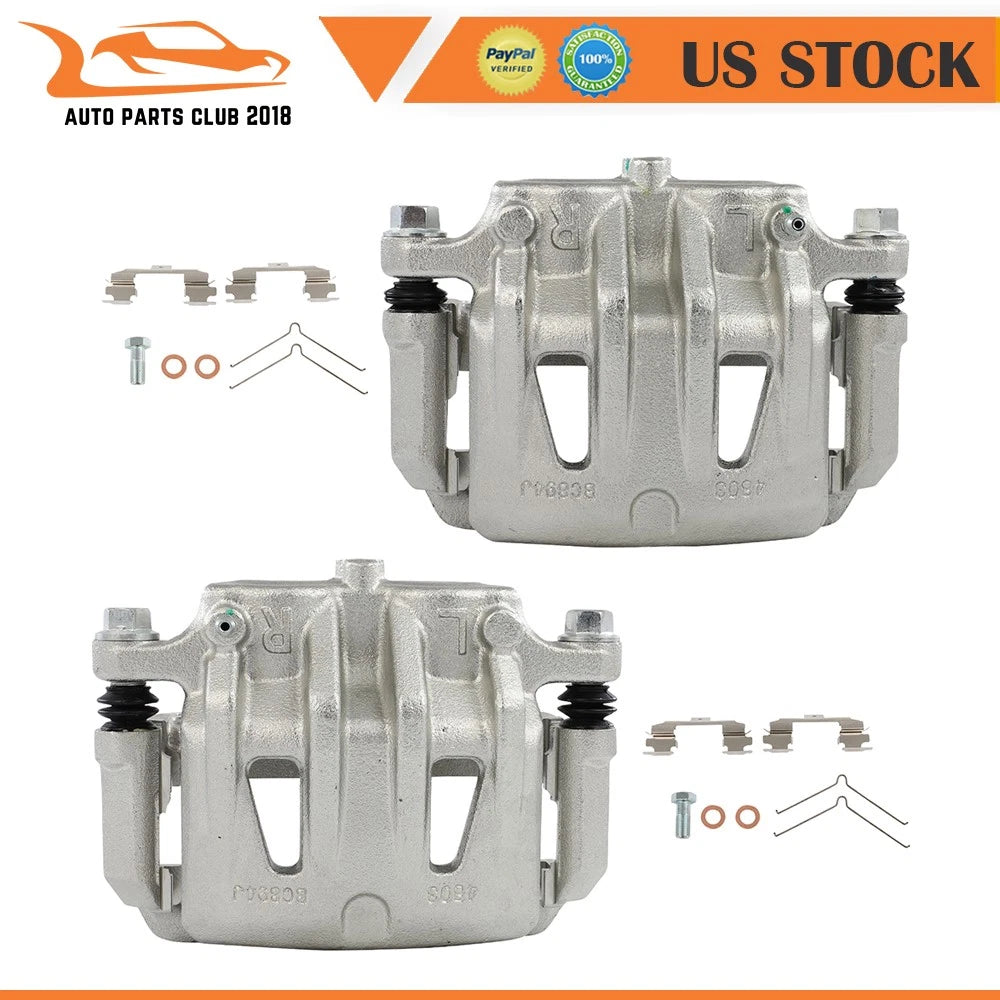 Front Pair Brake Calipers w/ Bracket for Nissan Quest (2004–2009)