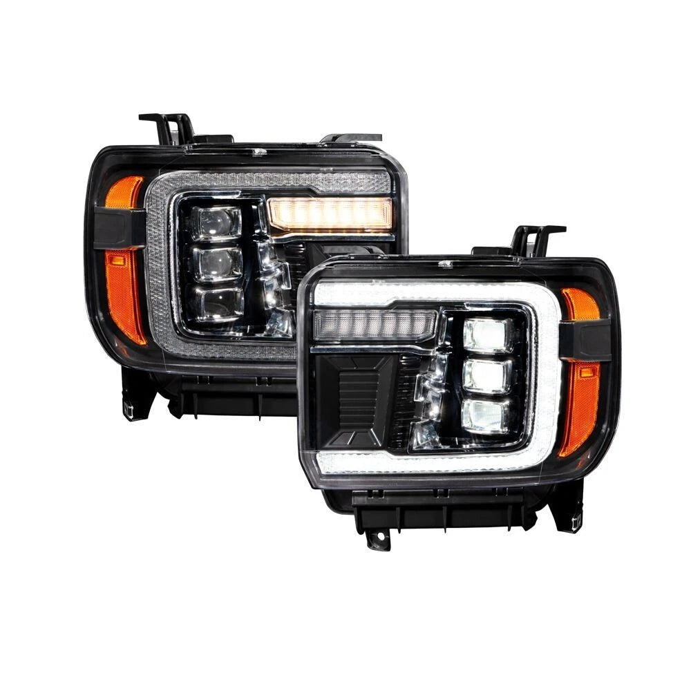 LED Projector Headlights Replacement Pair for GMC Sierra 1500 (2014–2018)