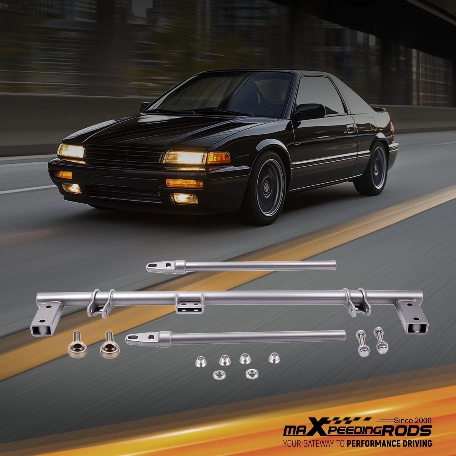 Front Competition Traction Bar for Honda Civic (1988–1991) / Acura Integra (1990–1993)