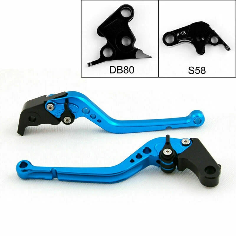 Long Brake Clutch Levers for Aprilia Tuono V4R (2011–2014) T9 Blue