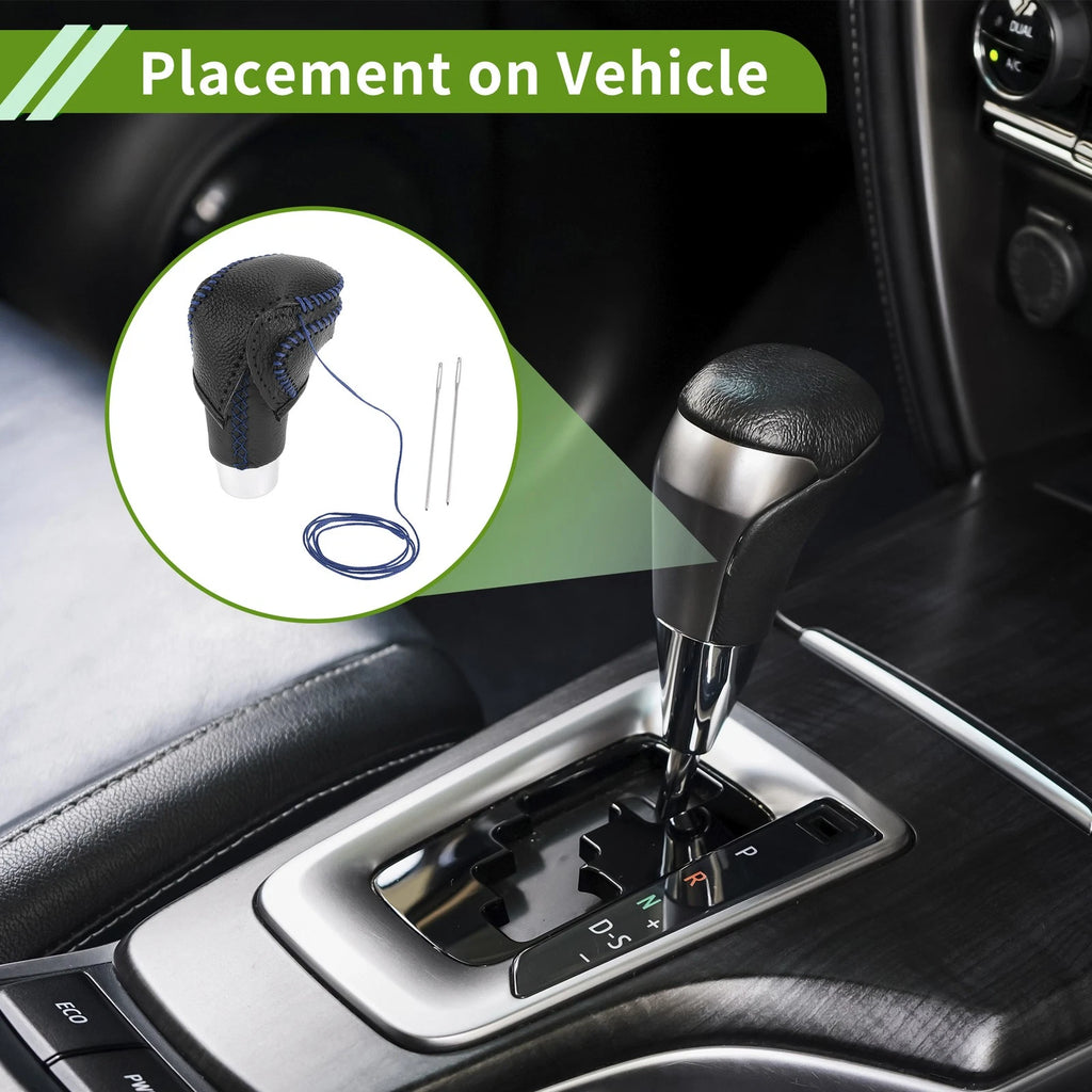 Gear Shift Knob Cover for Toyota CH-R (2018–2022) Pebbled Black Blue