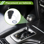 Gear Shift Knob Cover for Toyota CH-R (2018–2022) Pebbled Black Blue